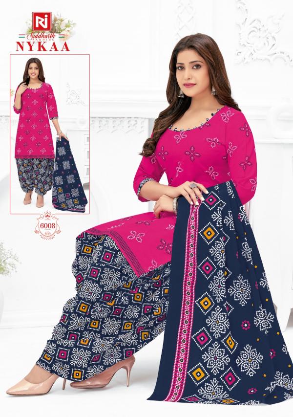 Siddharth Nykaa Vol-6 Cotton Designer Readymade Suit 